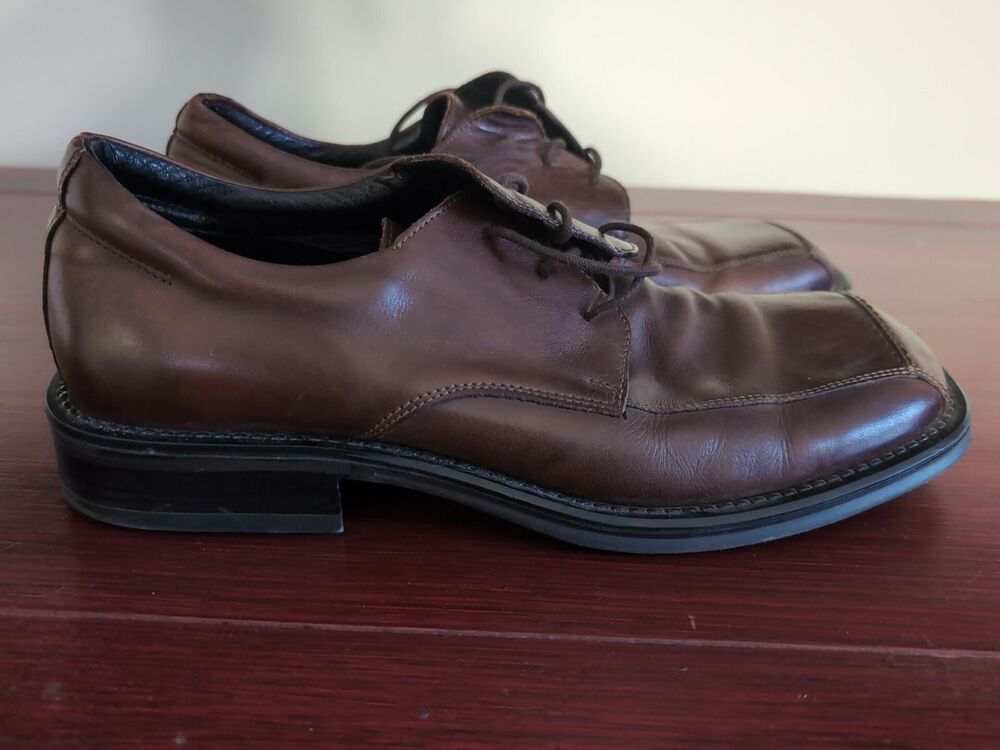 ALFANI Mens oxfords Size 10.5M Dress Shoes Leather Brown Lace-up 32711